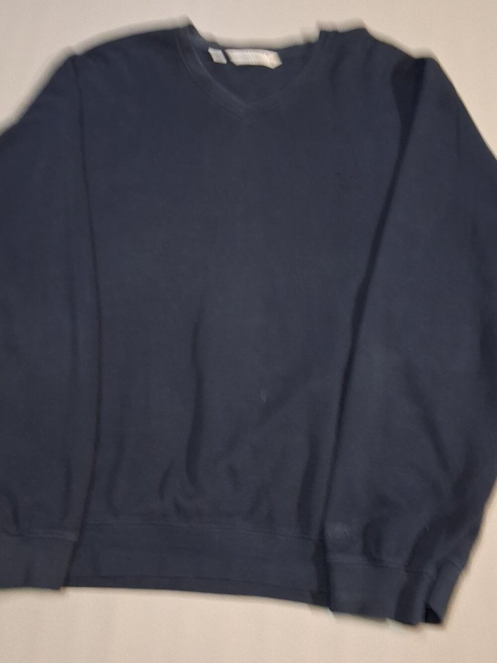 Men's large blue v-neck sweater